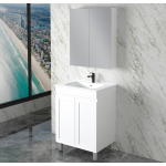 Mia 600 Matte White Free Standing Vanities Cabinet Only
